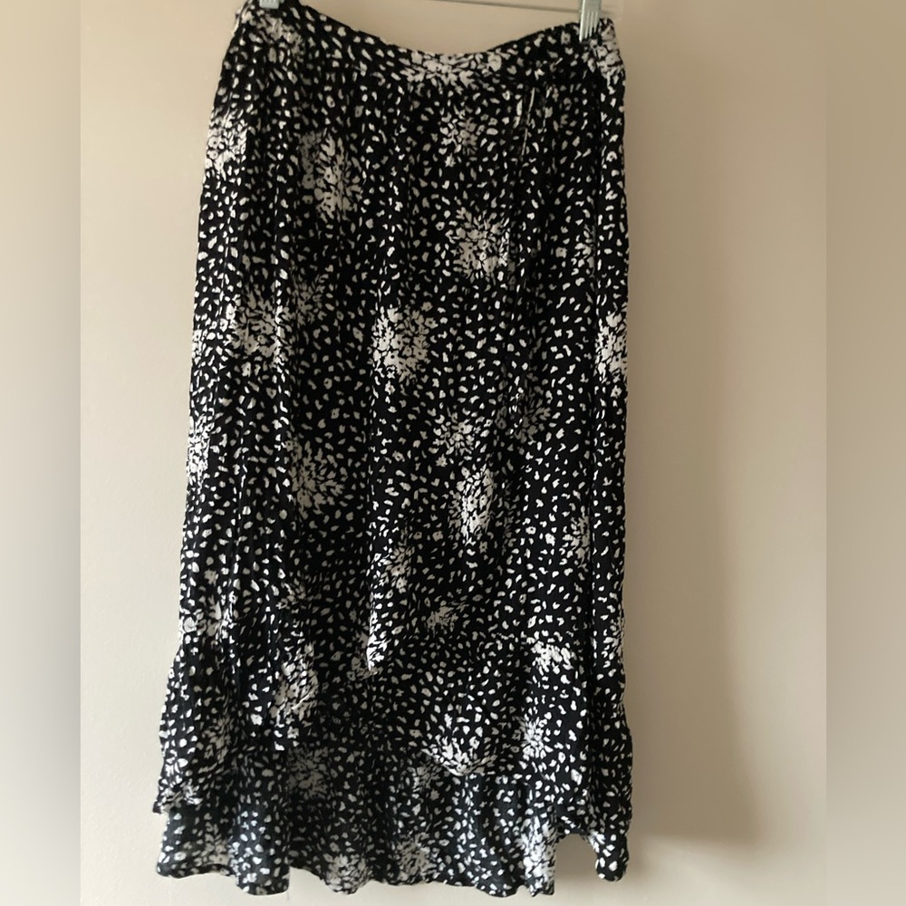 KNOX ROSE Faux Wrap Skirt, size L